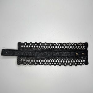NWOT Never worn BCBG Maxazaria laser cut black cuff,